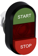 ABB MPD15-11R panel przyciskowy Czarny, Zielony, Czerwony