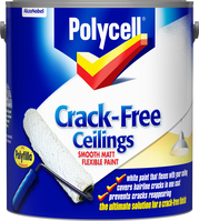 Polycell Crack-Free Ceilings Smooth Matt Flexible Paint 2.5 L