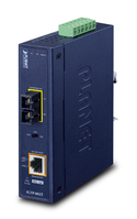 PLANET IP30 Industrial 10/100/1000BA Netzwerk Medienkonverter 1000 Mbit/s Blau