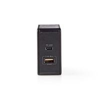 Nedis WCPD45W100BK oplader voor mobiele apparatuur Universeel Zwart USB Binnen