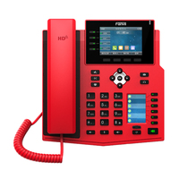 Fanvil X5U-R teléfono IP Negro, Rojo 16 líneas Wifi