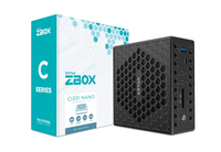 Zotac ZBOX nano -CI331NANO-BE-W5C PC/Workstation Intel® Celeron® N N5100 4 GB DDR4-SDRAM 120 GB SSD Windows 11 Pro Mini PC Mini-PC Schwarz