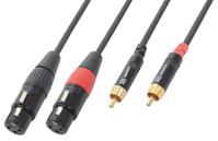 PD-Connex CX68-6 Audio-Kabel 6 m 2 x XLR (3-pin) 2 x RCA Schwarz