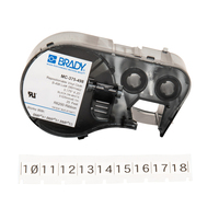 Brady MC-375-498 etichetta per stampante Nero, Bianco Etichetta per stampante autoadesiva