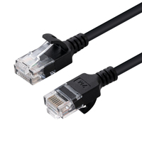 Microconnect V-UTP6A02S-SLIM hálózati kábel Fekete 2 M Cat6a U/UTP (UTP)