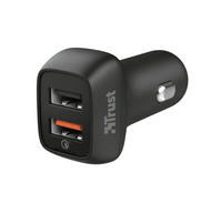 Trust 23562 mobile device charger Smartphone, Tablet Black Cigar lighter Fast charging Auto