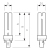 Philips MASTER PL-C 2 Pin ampoule fluorescente 18 W G24d-2 Blanc chaud