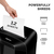 Fellowes LX Series lowes Powershred LX85 paper shredder Cross shredding 75 dB 22.4 cm Black