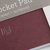 Gmund Pocket Pad Notizbuch 100 Blätter Rot