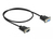 DeLOCK 86613 seriële kabel Zwart 0,5 m RS-232