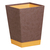 Rhodia 318823C Abfallbehälter Quadratisch Kunstleder Schokolade, Orange