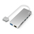 Hama 00200133 stacja dokująca USB 3.2 Gen 1 (3.1 Gen 1) Type-C Srebrny, Biały