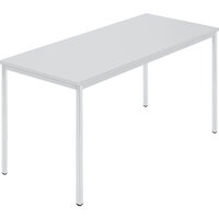 Table rectangulaire, tube carré plastifié