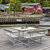 Ensemble table et bancs pour 8 personnes
