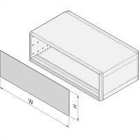 SCHROFF EMV-Frontplatte/ -Rückwand, gesteckt, geschirmt - U-FRONTPL.EMC 2HE 28TE
