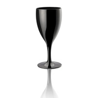 Sektglas - Höhe 16,6 cm - Ø 7 cm - Inhalt 0,22 l - schwarz - Polycarbonat