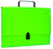 Teczka-pudełko OFFICE PRODUCTS, PP, A4/5cm, z rączką i zamkiem, jasnozielona