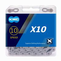 Kmc 10 Speed Bike Chain X10 114 Links - 10