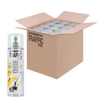 bigpack 12 dosen ampere traffic paint bodenmarkierungsfarbe box gruen