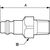 PREVOST Stecker für Pneumatik-Schnellverbindungskupplung Behandelter Stahl, G1/2 Stecker, Mit Gewinde Euro 7.2, Euro 7.4