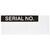 RS PRO Schwarz Vorbedrucktes, selbstklebendes Etikett: Serial No., 12mm x 38mm, 180 Stück