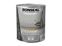 One Coat Tile Paint Granite Grey Satin 750ml