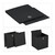 4 x Aufbewahrungsbox in Schwarz - (B)30 x (H)30 x (T)30 cm 10047016_0