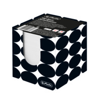 Zettelbox, -kasten Zettelkasten 700 Blatt 9x9x9 cm Just Black , gefüllt, Ausführung: 9 x 9 x 9 cm, Größe (B x H x T): 95 mm, 95 mm, 95 mm, gemustert