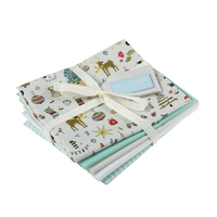 Fabric: Fat Quarters: Mint Christmas: Bundle of 5