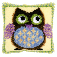 Latch Hook Kit: Cushion: Mr Owl