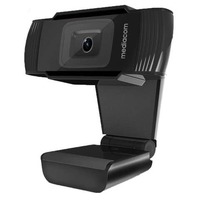 EC - Webcam Mediacom M450 Full HD nero - risoluzione 1920x1080 px -USB 2.0 compatibile Windows e Mac OS - M-WEA450