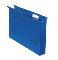 Rexel Crystalfile Classic Foolscap Suspension File Manilla 30mm Blue (Pack 50)