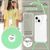 Für iPhone 14 Plus Hülle mit Band Handyhülle Schnur Handykette Kordel Umhängen Mint-Grün