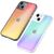 Farbwechsel Hülle für iPhone 14 - Durchscheinend Farbspiel Kratzfest Hard Cover