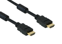 High-Speed-HDMI®-Kabel mit Ethernet, vergoldete Stecker mit Ferritkernen, 3m, Good Connections®