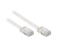 Patchkabel, Cat. 6, U/UTP, FLACHKABEL, grau, 0,25m, Good Connections®