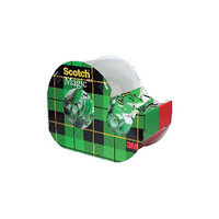 Cinta adhesiva scotch magic invisible 7,5x19 mm en portarrollo