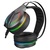 Rampage Fejhallgató - RM-K6 STARK (7.1, mikrofon, USB, hangerőszabályzó, nagy-párnás, fekete, RGB LED)