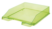 Briefablage KLASSIK, DIN A4/C4, stapelbar, stabil, transparent-grün