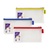 Snopake Mesh Zippa Bag EVA DL 300 Mircon Assorted Colours (Pack 3)