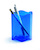 Durable Vivid Trend Pen Pot Plastic Blue