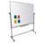 Magiboards Mobile Double Sided Magnetic Coated Steel Whiteboard Aluminium Frame 1200x900mm
