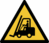 Sicherheitskennzeichnung - Warnung vor Flurförderzeugen, Gelb/Schwarz, 10 cm
