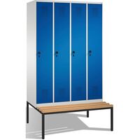 EVOLO cloakroom locker, with bench