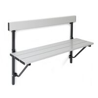Folding wall-mounted bench