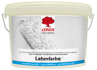 LEINOS 655 Lehmfarbe für Innen, 2,5 l, Naturweiß