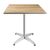 Bolero Square Table Ash Top & Aluminium Base 720(H) x 700(W) x 700(D)mm