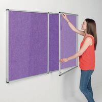 Eco-colour® fire resistant tamperproof lockable office noticeboards