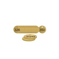 27mm Traffolyte valve marking tags - Bronze Effect (326 to 350)