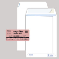 Busta a sacco Competitor FSC® - strip adesivo - 19 x 26 cm - 80 gr - bianco - Pigna - conf. 500 pezzi